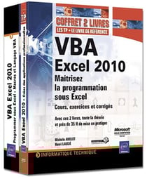 VBA Excel 2010 - maîtrisez la programmation sous Excel : cours, exercices et corrigés