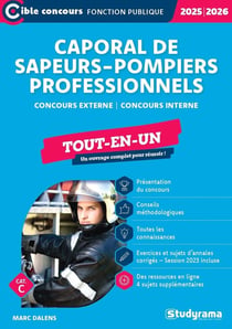 Caporal de sapeurs-pompiers professionnels : Tout-en-un (catégorie C) - Concours externe  Concours interne (édition 2025/2026)