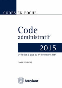 CODE ADMINISTRATIF 2015.