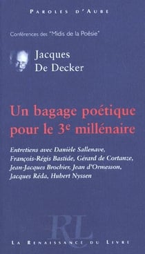 Un bagage poetique pour le 3e millenaire