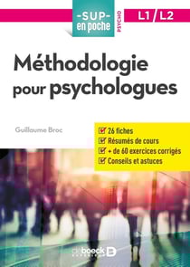 Sup en poche : psychologie - L1/L2 - méthodologie pour psychologues