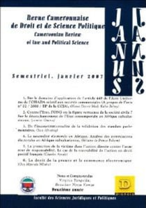 Revue camerounaise de droit et de sciences politiques n.2