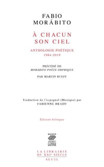 À chacun son ciel : anthologie poétique (1984-2019)