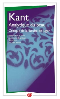 Analytique du beau - critique de la faculté de juger
