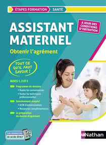 Assistant maternel - blocs 1, 2 et 3 - obtenir l'agrément (édition 2023)