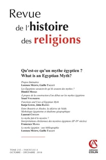 Revue de l'histoire des religions n.4/2018