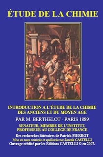 Étude de la chimie - introduction à l'étude de la chimie des anciens et du moyen âge