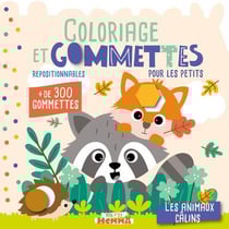 Mon P'tit Hemma - Coloriage et gommettes pour les petits - Les animaux câlins - + de 300 gommettes repositionnables