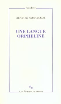 Une langue orpheline