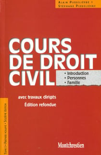 Cours de droit civil. introduction. personnes. biens - 16eme edition - vol01
