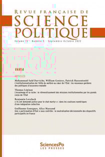Revue française de science politique n.72