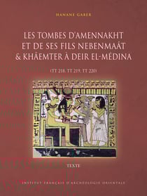MIFAO Tome 153 : Les tombes d'Amennakht et de ses fils Nebenmaât et Khâemter à Deir el-Médina (TT 218, TT 219, TT 220)