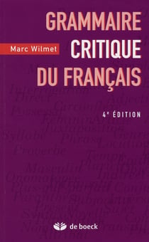 Grammaire - critique du français