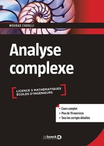 Analyse complexe - licence 3 mathématiques - écoles d'ingénieurs