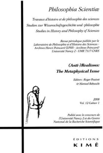 Philosophia Scientiae T. 12 / 1 2008 : (Anti-) Réalism