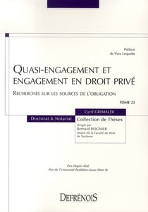 Quasi-engagement et engagement en droit privé