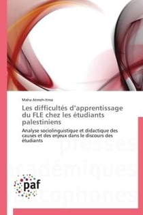Les difficultés d'apprentissage du FLE chez les étudiants palestiniens