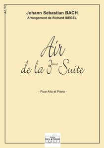 Air de la 3ème suite orchestrale BWV 1068 pour alto et piano