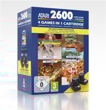 4 Jeux en 1 pour Atari 2600+ et set de 2 manettes paddle