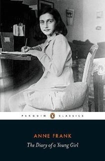 Anne frank the diary of a young girl (black and white cover) /anglais