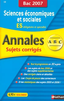 Sciences économiques et sociales - terminale es - obl et spé (édition 2007)