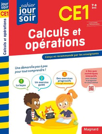 Calculs et opérations CE1 - Cahier Jour Soir