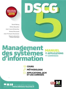 DSCG 5 - management des systèmes d'information - manuel, applications et corrigés