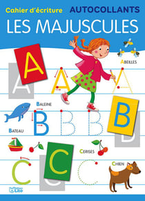 Cahier d'écriture autocollants - les majuscules
