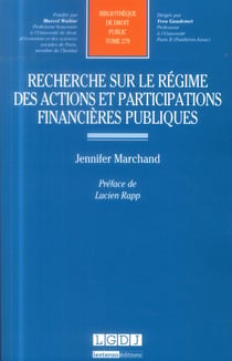 Recherche sur le régime des actions et participations financières publiques