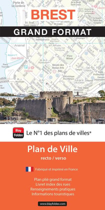 Brest : Grand format : Plan de ville (édition 2025)