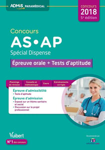 Concours AS-AP - spécial dispense - épreuve orale +  tests d'aptitude (concours 2018)