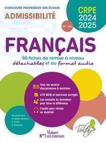 Français : CRPE 2024-2025 - 50 fiches de remise à niveau - concours professeur des écoles