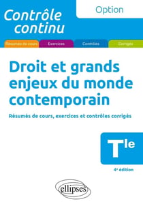 Contrôle continu : droit et grands enjeux du monde contemporain - terminale