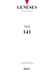Revue Genèses n.4 : Après l'effondrement : Institutions, corps et champs pris dans les changement (édition 2025)