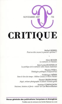 Revue Critique n.726