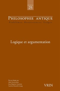 Philosophie antique n.25 : Logique et argumentation