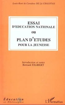 Essai d'éducation nationale ou plan d'études pour la jeunesse