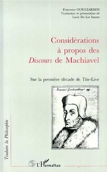 Considérations à propos des discours de Machiavel sur la première décade de Tite-Live
