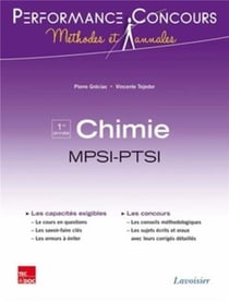 PERFORMANCE CONCOURS : chimie - MPSI-PTSI 1re année