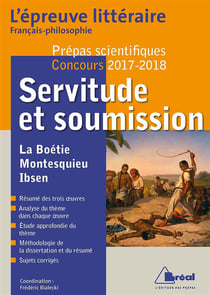 Epreuve Litteraire 2017-2018 (Prepas Scientifiques)