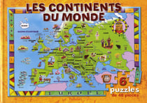 Livre de puzzles/les continents du monde