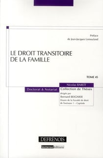 Le droit transitoire de la famille