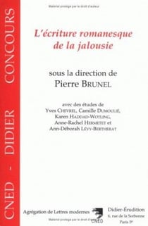 L'Écriture romanesque de la jalousie