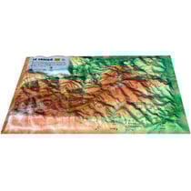 Carte en relief du Canigó