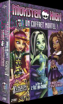 Monster High - Un coffret mortel! : Fusion monstrueuse + Choc des cultures ! + La Bête de l'Île au Crâne