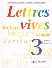 Lettres vives 3e eleve
