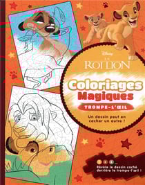Coloriages magiques - le roi lion - coloriages magiques - trompe l'oeil