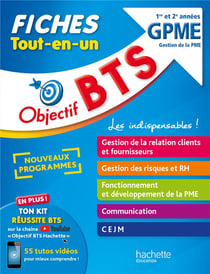 Objectif BTS : BTS GPME, gestion de la PME - fiches tout-en-un