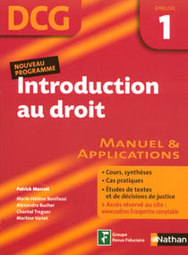 Introduction au droit - épreuve 1 - dcg - élève (édition 2007)