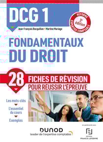 DCG 1 : fondamentaux du droit - 28 fiches de révision pour réussir l'épreuve (3e édition)
